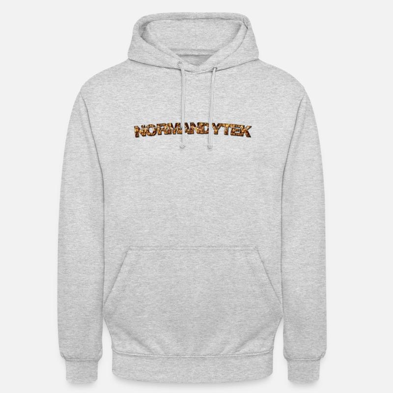 Normandytek script - Unisex Hoodie - light heather grey