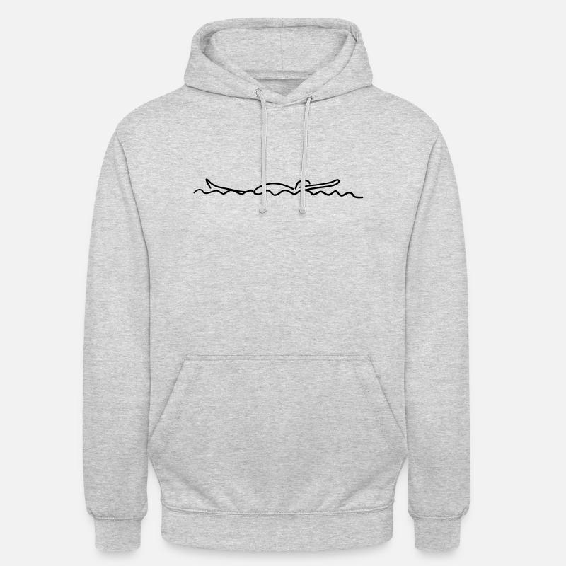 Remonter à la surface - Sweat-shirt à capuche unisexe - gris clair chiné