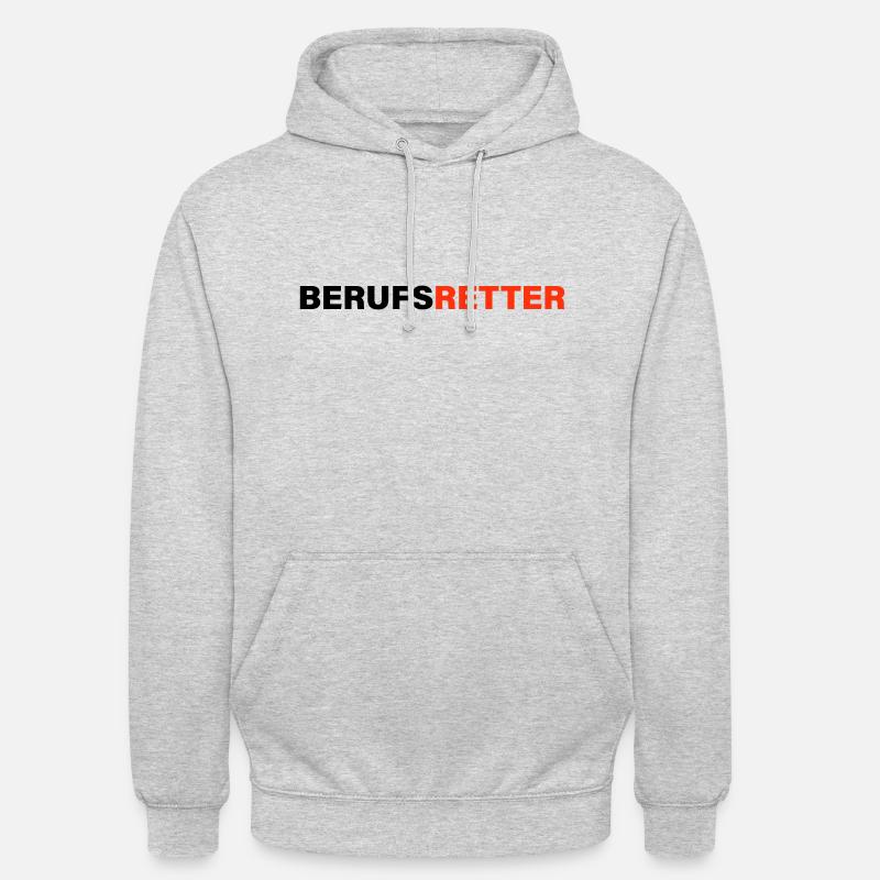 Berufsretter - Unisex Hoodie - Hellgrau meliert