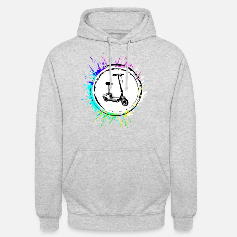 E-scooter Icon E Scooter - Unisex Hoodie - light heather grey