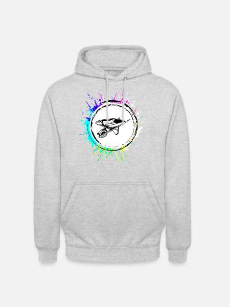 Wheelbarrow icon - Unisex Hoodie - light heather grey