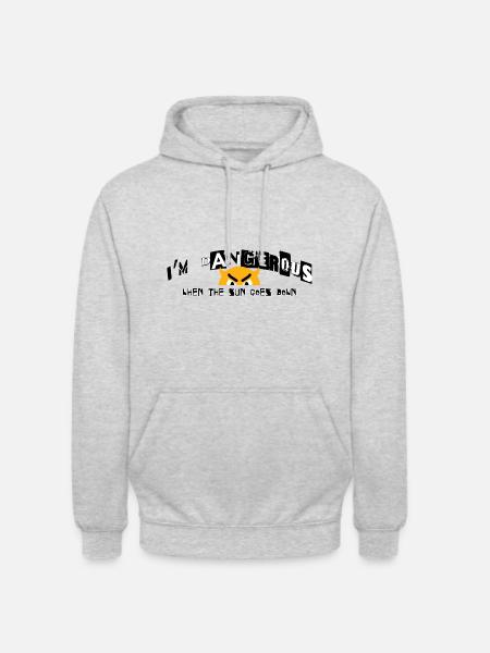 When the sun goes down - Unisex Hoodie - light heather grey
