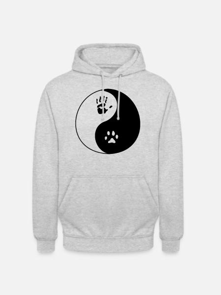 Dog Human Imprint - Unisex Hoodie - light heather grey