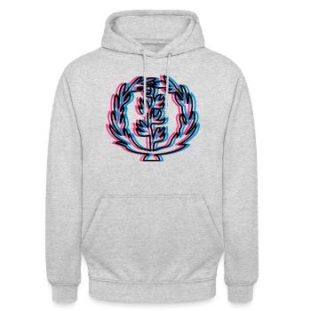 Eritrea - Unisex Hoodie - Hellgrau meliert - Vorne - Alina (178cm) & Michal (187cm)