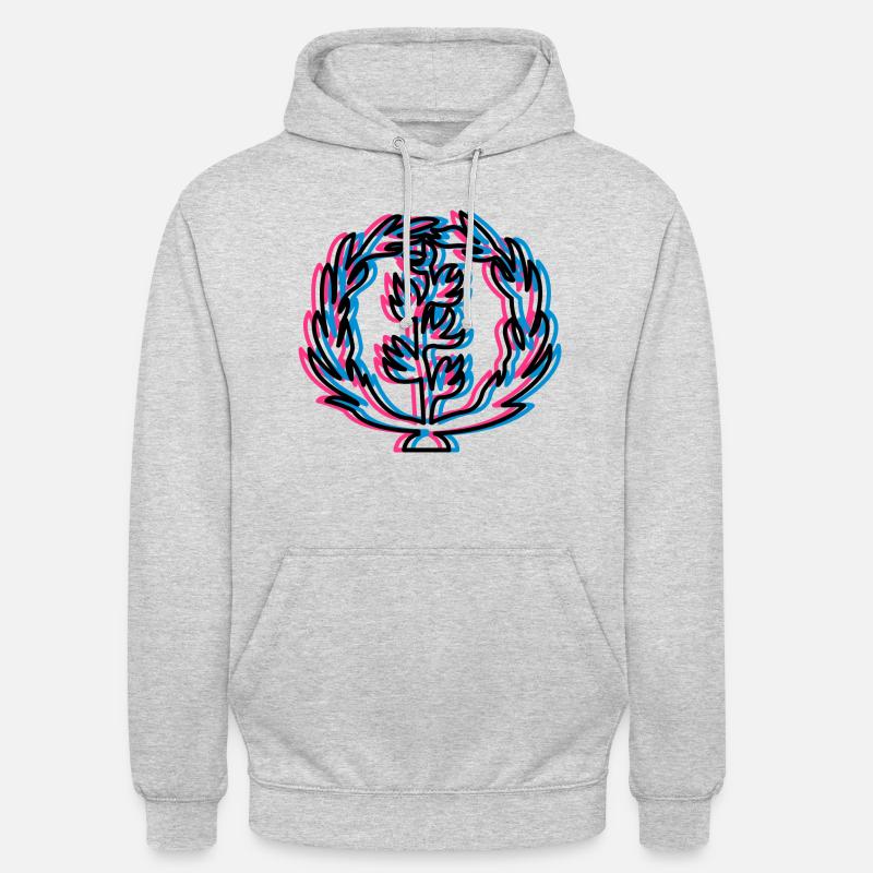 Érythrée - Sweat-shirt à capuche unisexe - gris clair chiné