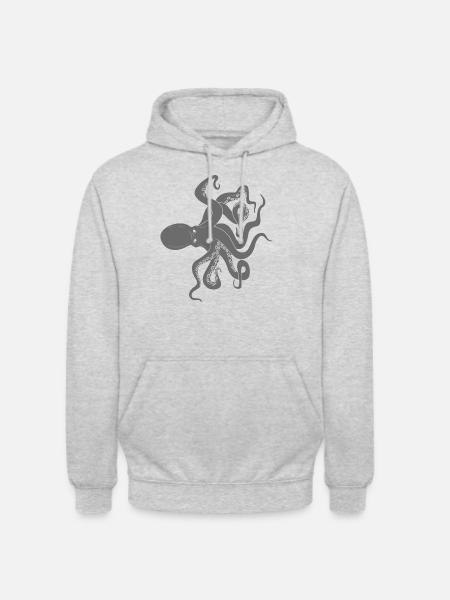 Octopus octopus octopus - Unisex Hoodie - light heather grey