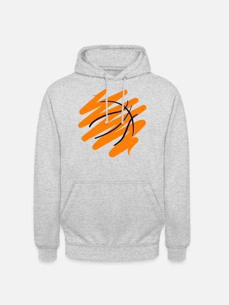Abstract Basketball Design - Unisex Hoodie - light heather grey