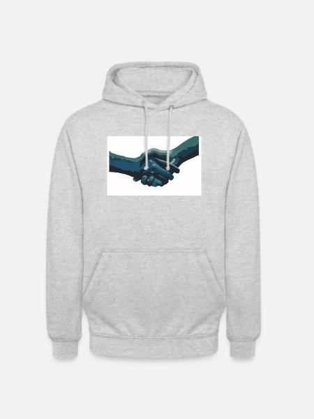hand in hand - Unisex Hoodie - light heather grey