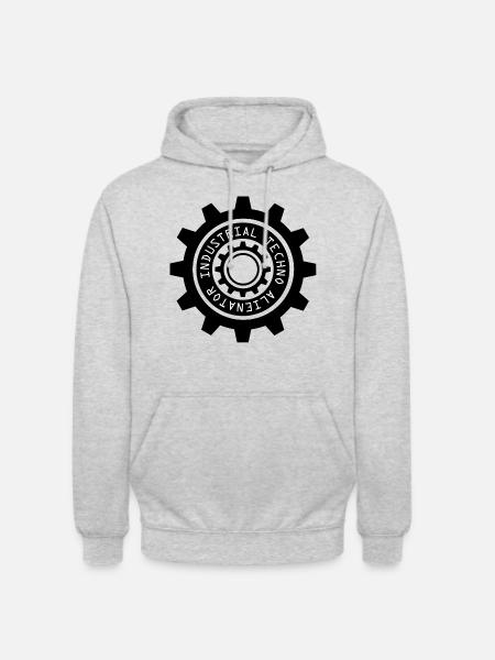 Alienator Industrial Techno - Unisex Hoodie - light heather grey