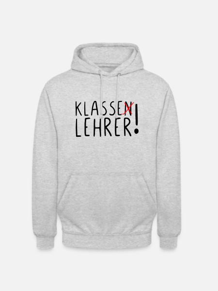 Klasse Lehrer - Unisex Hoodie - Hellgrau meliert