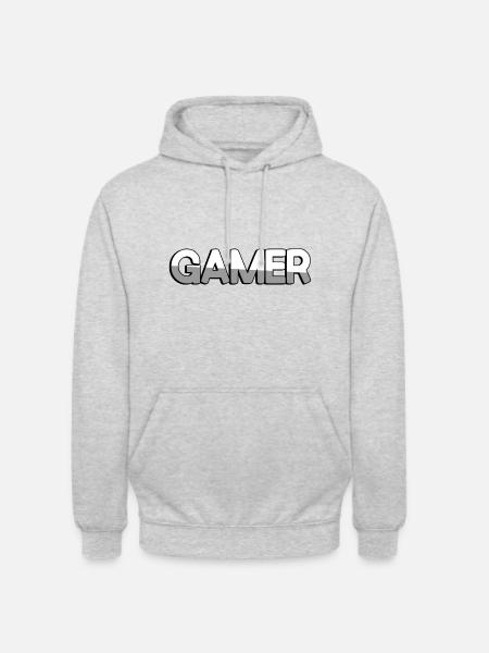 GAMER - Gaming - Unisex Hoodie - light heather grey