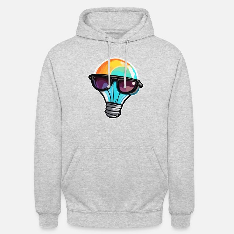 Bulb / Bulb / Brightness / Light - Unisex Hoodie - light heather grey