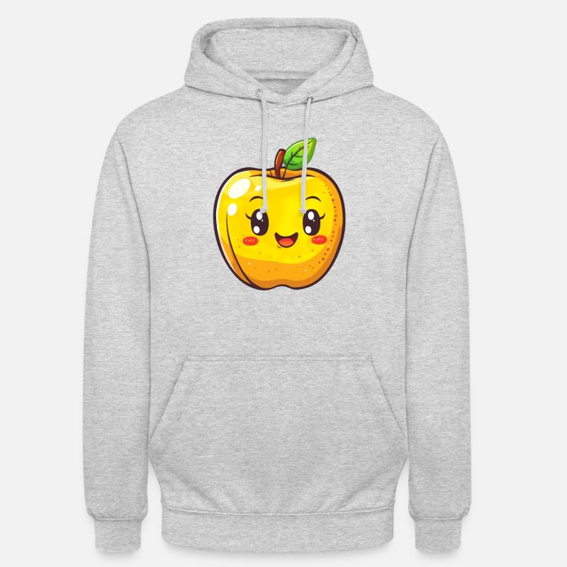 Objet Apple - Sweat-shirt à capuche unisexe - gris clair chiné