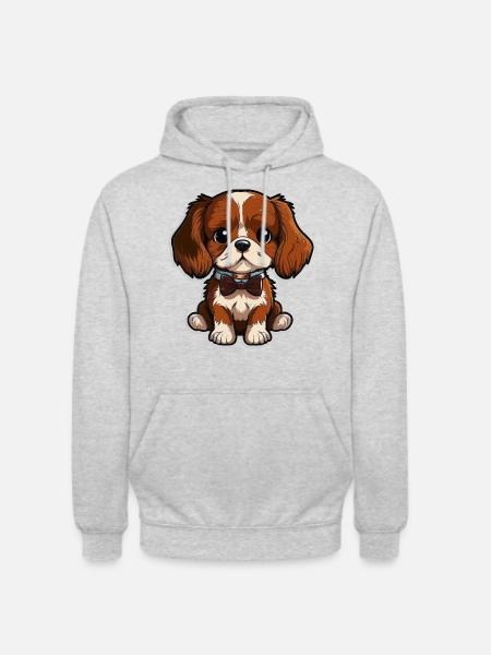 Dapper Puppy - Unisex Hoodie - light heather grey