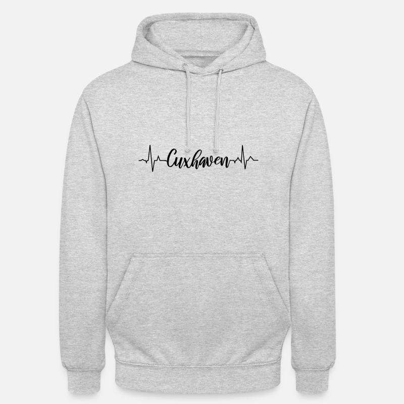 EKG Cuxhaven - Unisex Hoodie - Hellgrau meliert