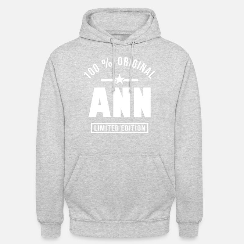 Ann ann - Sweat-shirt à capuche unisexe - gris clair chiné