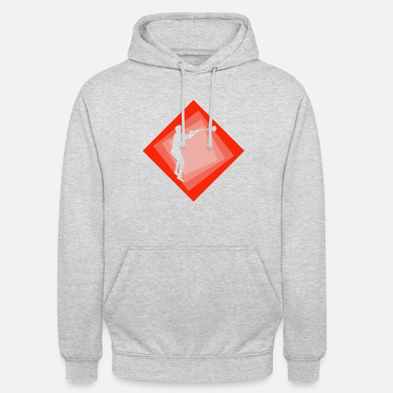 Intercrosse box field - Unisex Hoodie - light heather grey
