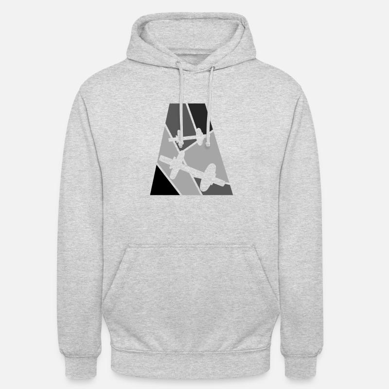 Styrketrening Markløft Styrketrening - Unisex-hettegenser - lysgrå melert