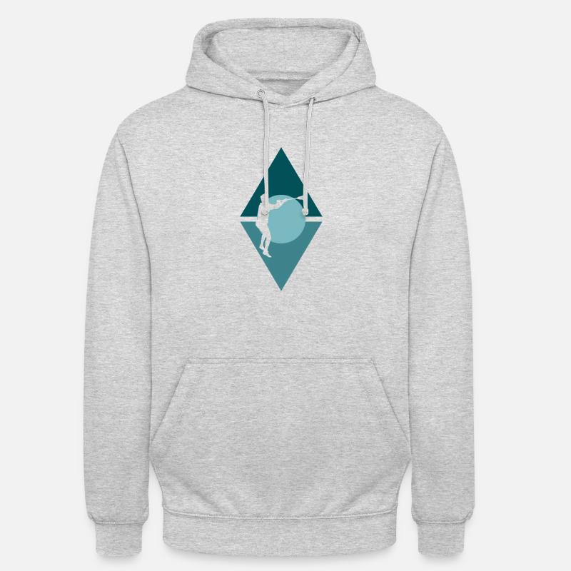 Boîte de crosse Intercrosse - Sweat-shirt à capuche unisexe - gris clair chiné