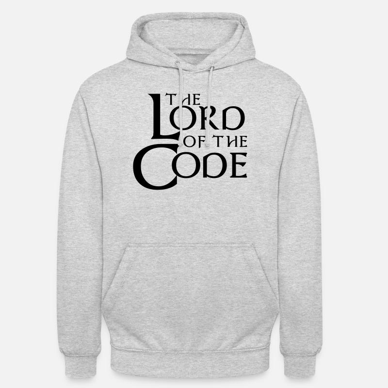 Le Seigneur du Code - Sweat-shirt à capuche unisexe - gris clair chiné