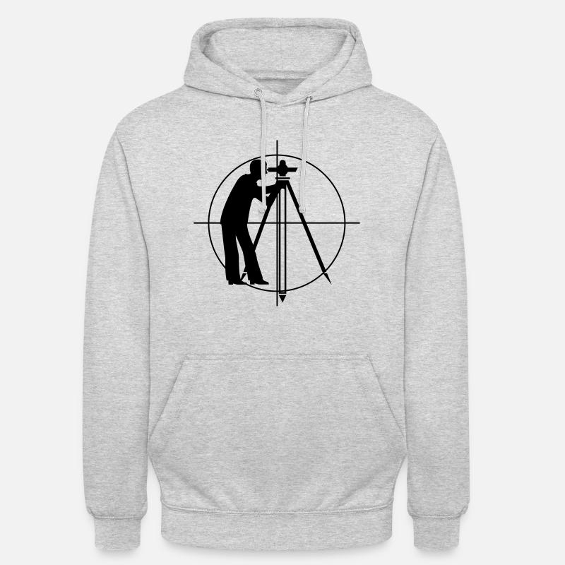 Geometra - Felpa con cappuccio unisex - grigio chiaro melange