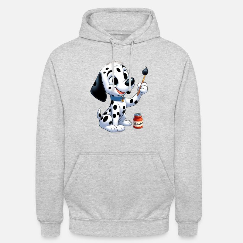 dalmatien 4 - Sweat-shirt à capuche unisexe - gris clair chiné