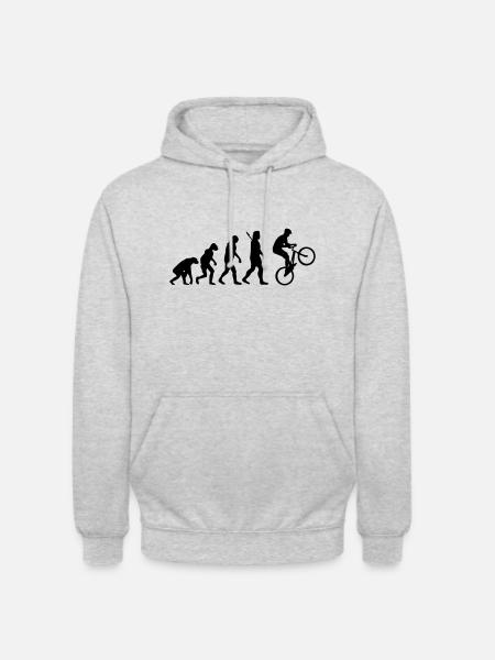 Radsport - Unisex Hoodie - Hellgrau meliert