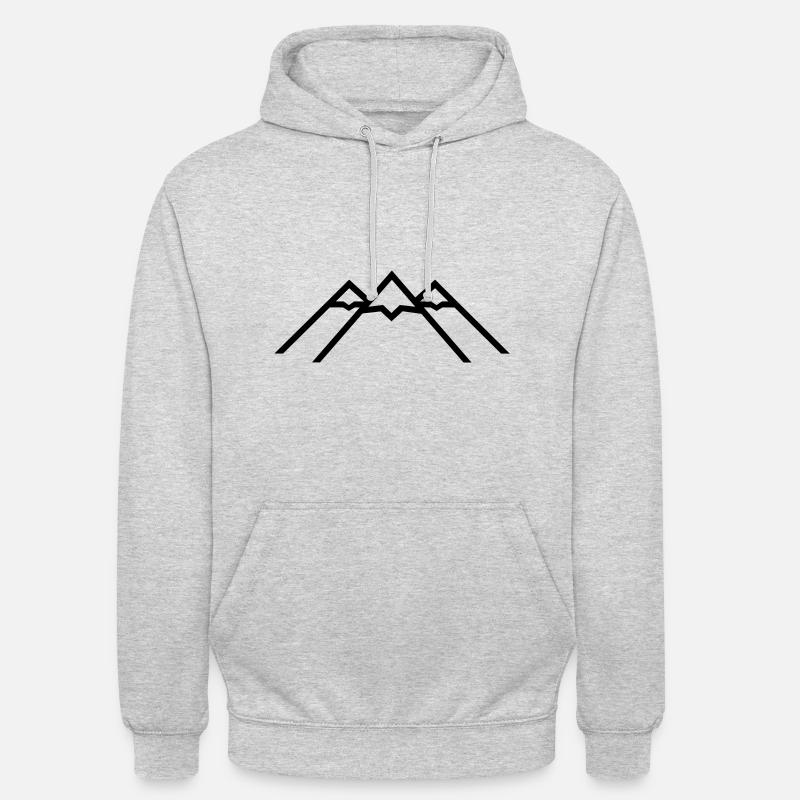 Mountains - Unisex Hoodie - light heather grey