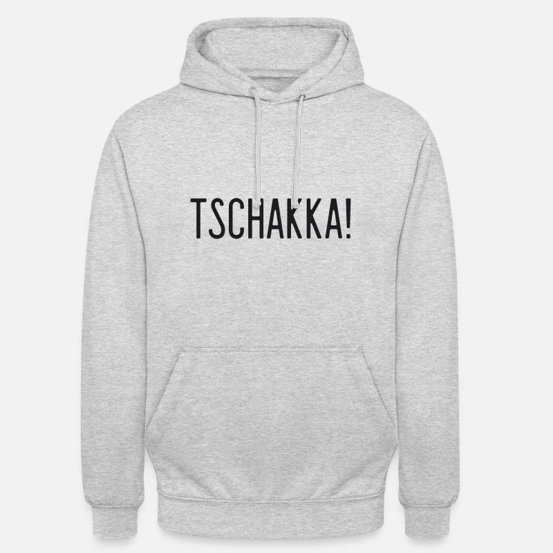 Spruch - Tschakka! - Unisex Hoodie - Hellgrau meliert