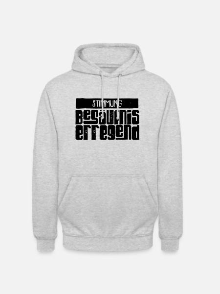 Stimmung: Besäufniserregend - Unisex Hoodie - Hellgrau meliert