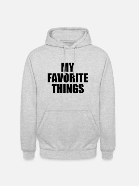 my favorite things - Unisex Hoodie - light heather grey