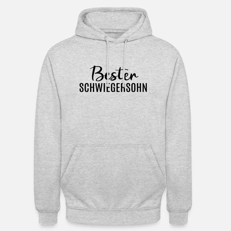 Bester Schwiegersohn Geschenkidee Schwiegereltern - Unisex Hoodie - Hellgrau meliert