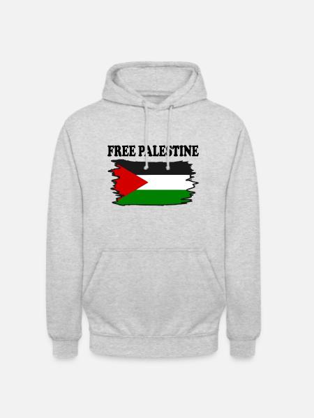 Free palestine - Unisex Hoodie - light heather grey