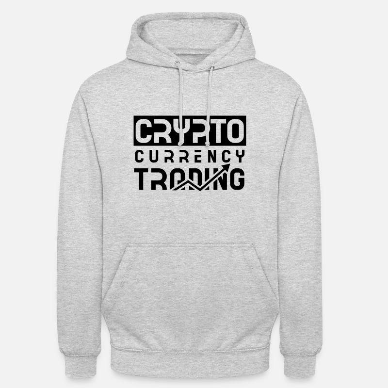 Cryptowährung Krypto Kryptowährung Crypto Trader - Unisex Hoodie - Hellgrau meliert