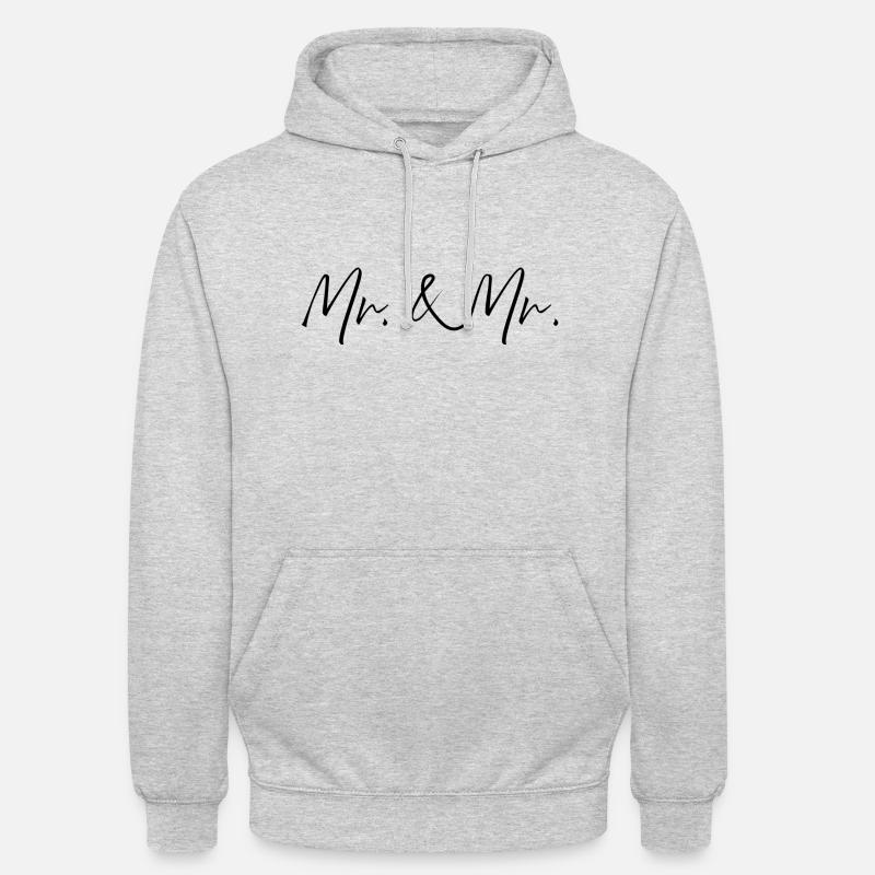 Mariage de M. et M. Pride - Sweat-shirt à capuche unisexe - gris clair chiné
