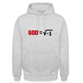 Atheismus - Unisex Hoodie - Hellgrau meliert - Vorne - Alina (178cm) & Michal (187cm)