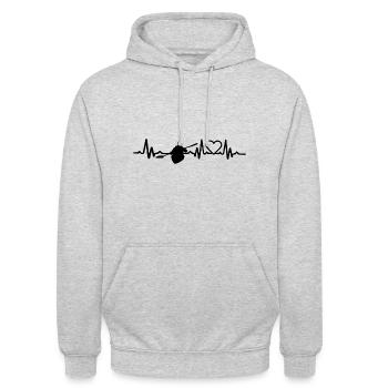 Canoeing - Unisex Hoodie - light heather grey - Front - Alina (178cm) & Michal (187cm)