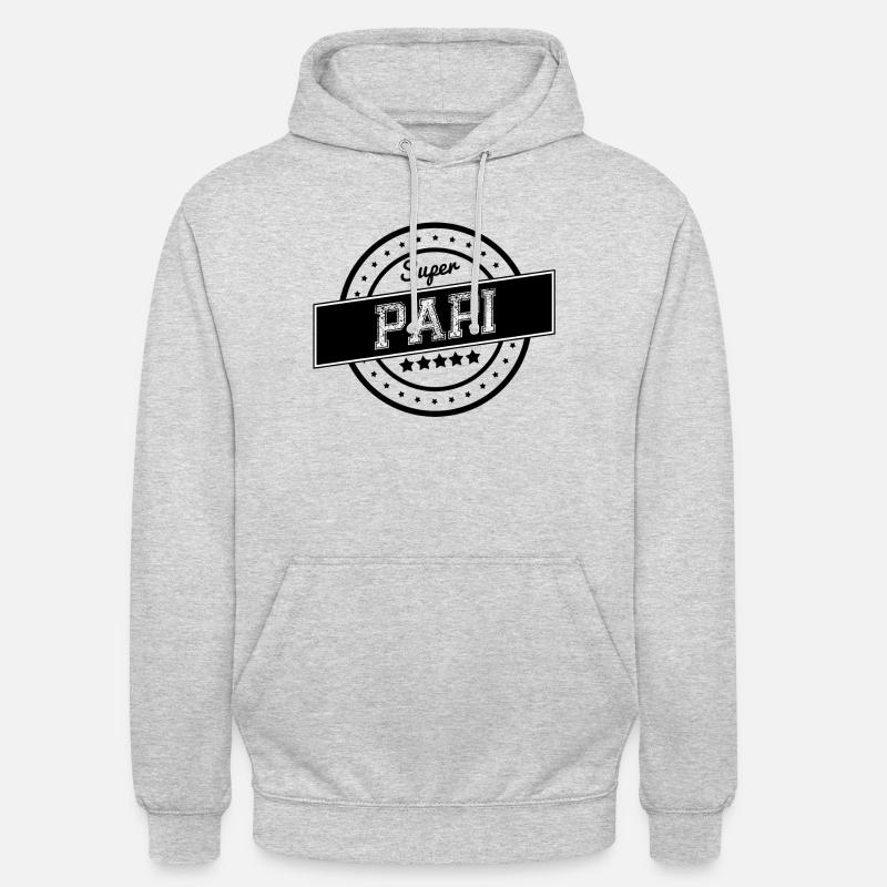 Super papi - Sweat-shirt à capuche unisexe - gris clair chiné