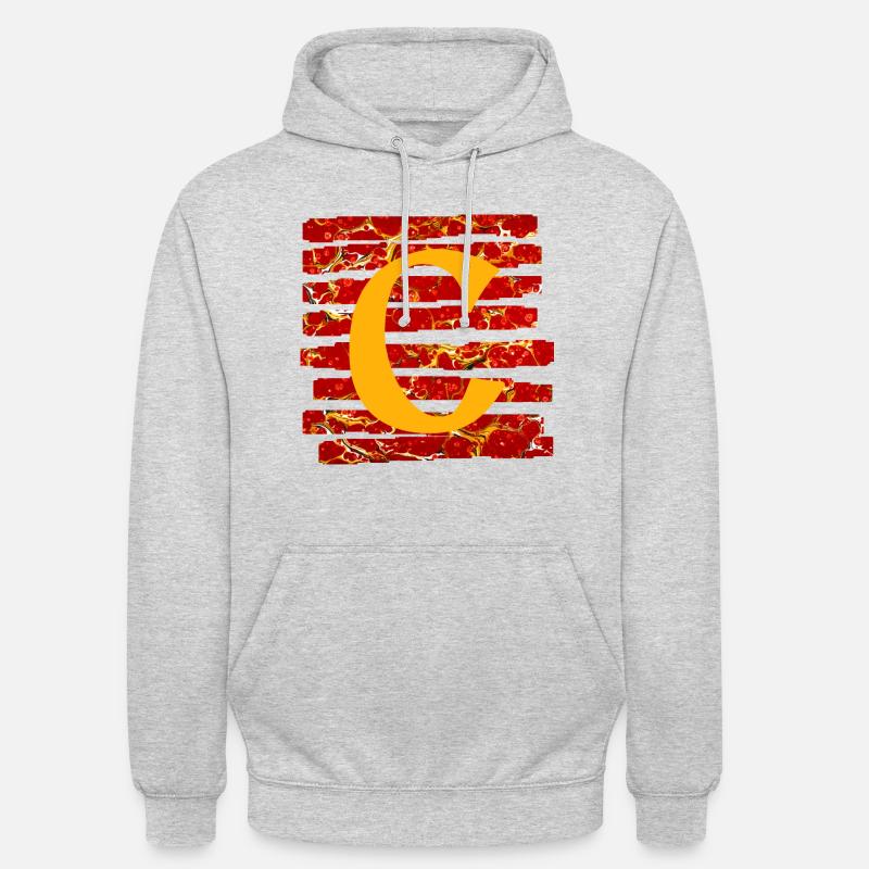 bande e 232 c - Sweat-shirt à capuche unisexe - gris clair chiné