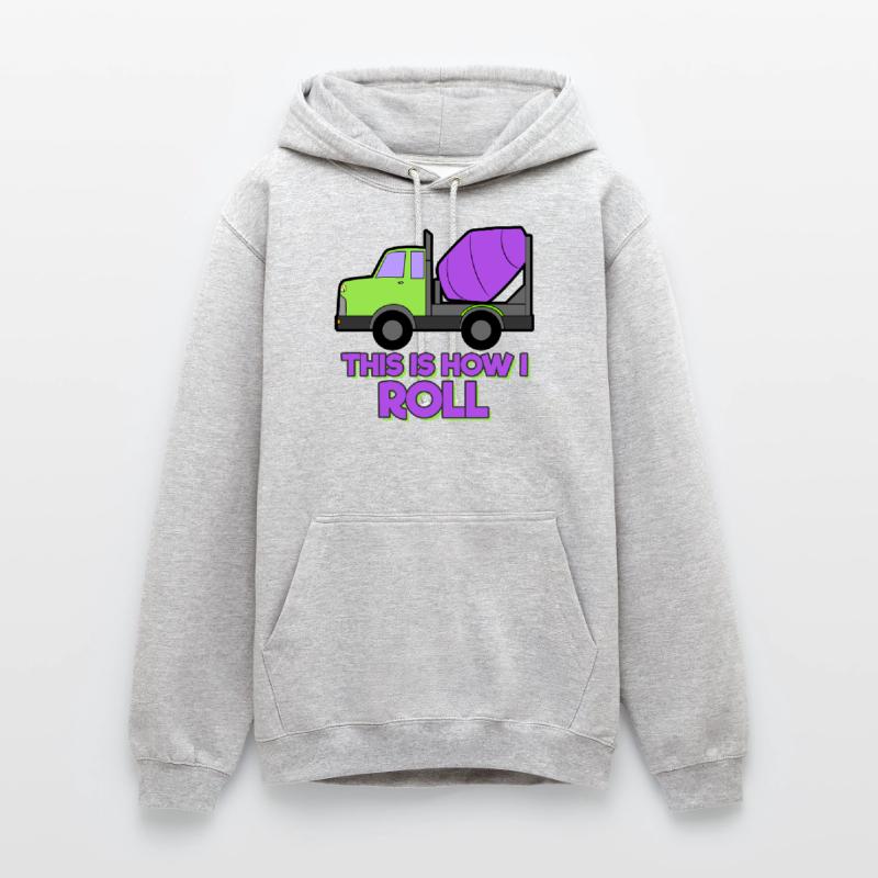 Excavator Construction Site Construction Worker Construction Rollers I Gift Unisex Hoodie