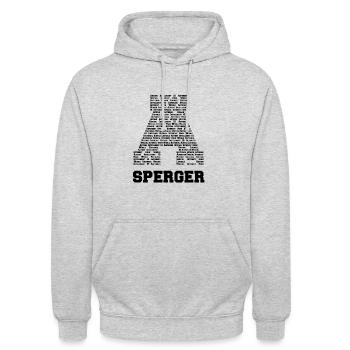 Asperger Syndrom - Design Shirt - Unisex Hoodie - Hellgrau meliert - Vorne - Alina (178cm) & Michal (187cm)