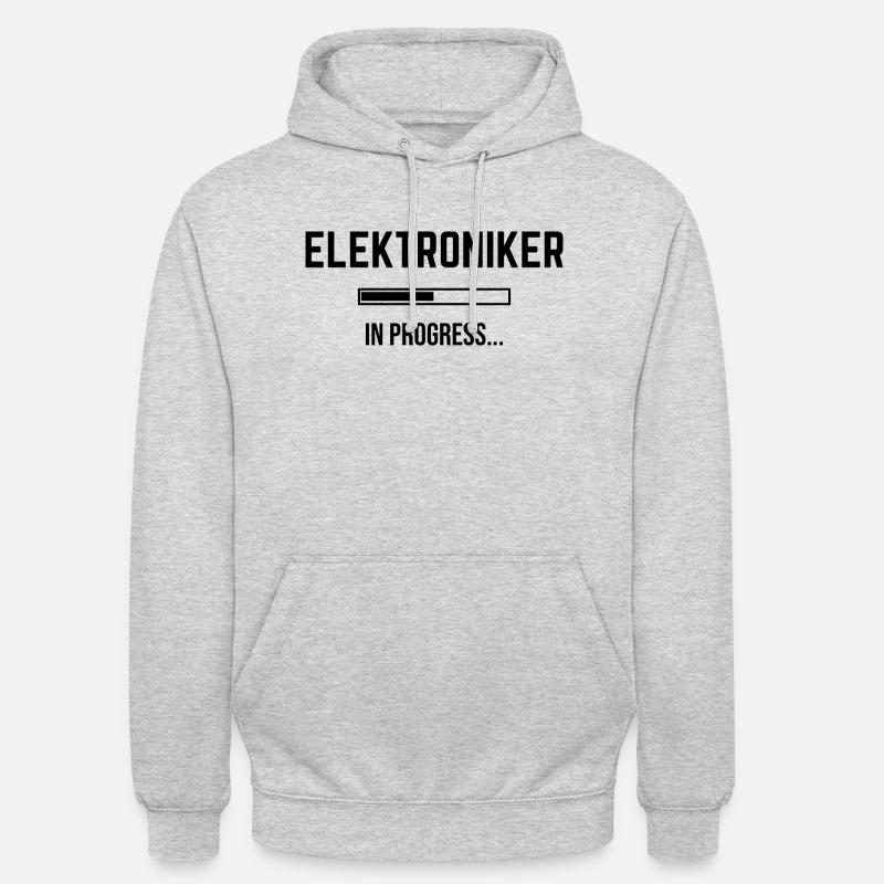 Electronics Technician In Progress - Unisex Hoodie - light heather grey