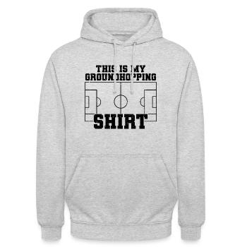 Sauter au sol - Sweat-shirt à capuche unisexe - gris clair chiné - Devant - Alina (178cm) & Michal (187cm)