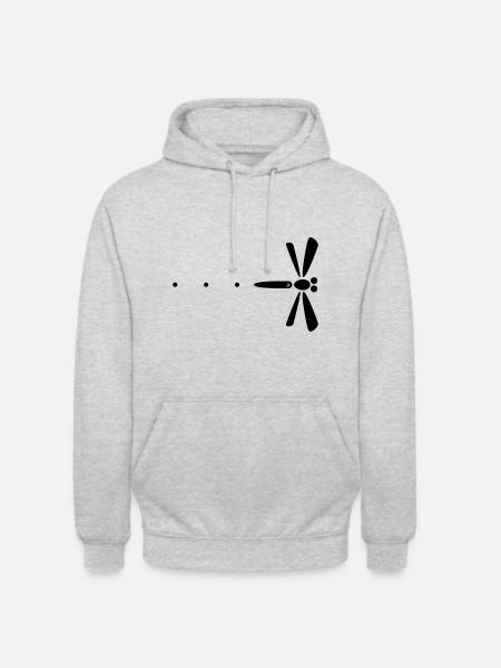 Manga Dragonfly - Unisex Hoodie - light heather grey