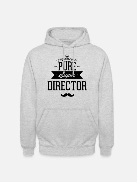 100% Director - Unisex Hoodie - light heather grey