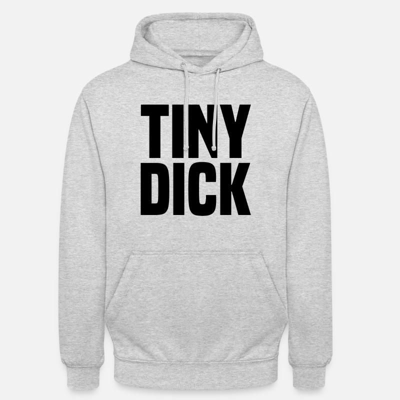 Petite bite grosse noire - Sweat-shirt à capuche unisexe - gris clair chiné