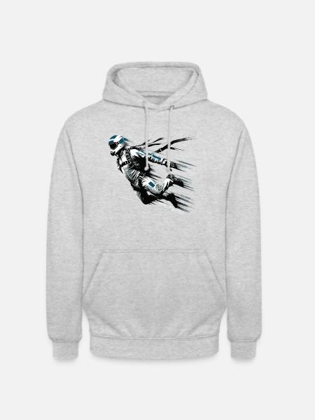 Parachutist Jumping Graffiti Style - Unisex Hoodie - light heather grey