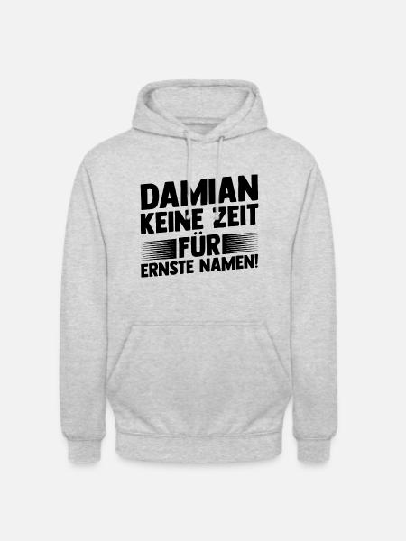 First name Damian - Unisex Hoodie - light heather grey