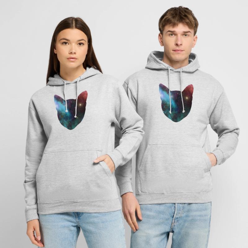 chat de l'espace cadeau de chat de l'espace Sweat-shirt à capuche unisexe