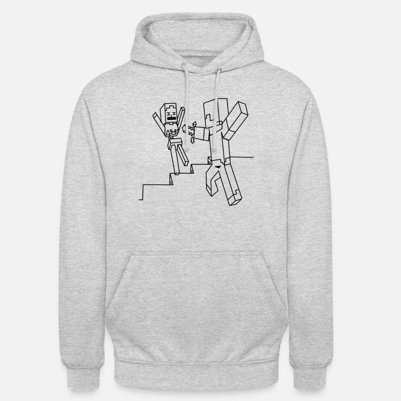 MINE FORCE DE COMBAT - Sweat-shirt à capuche unisexe - gris clair chiné